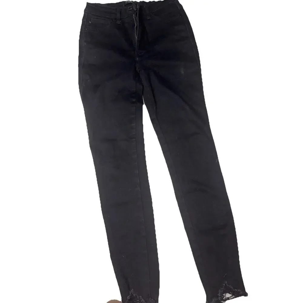 Judy Blue 3/26 Skinny Fit Black Jeans Stretch (AE15) - Picture 3 of 4